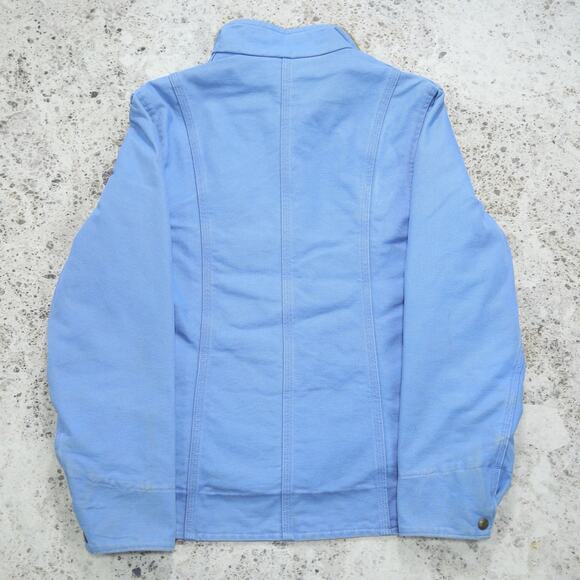 Vintage Carhartt WJ022 FHB Blue WOMENS Jacket Sherpa Lined Size Medium - Picture 5 of 16